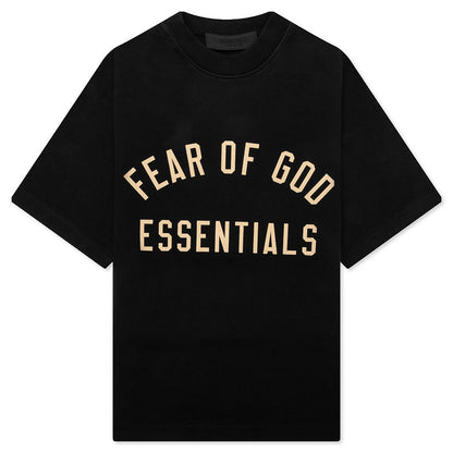 Kid's Jersey Crewneck Tee - Black