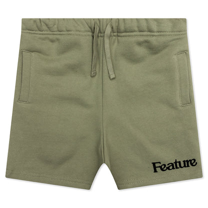 Kids Academy Sweatshorts - Oil Green