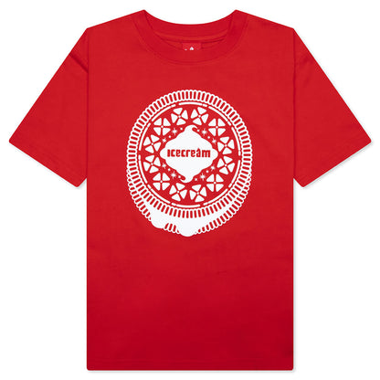 Kids Double Dip S/S Tee - Fiery Red