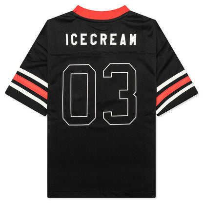 Kids Oversized Game Jersey S/S Knit - Black