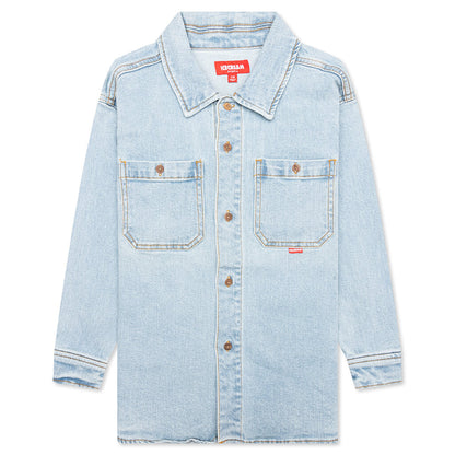Kids Oversized Waterfall Shirt Jacket - Fresh Air