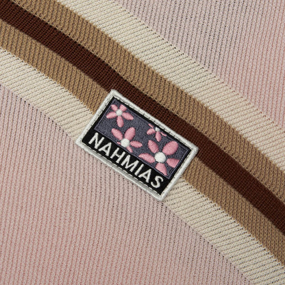 Knit Striped Polo - Soft Pink Stripe