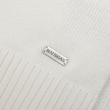Knit Varsity Basketball Jersey - White