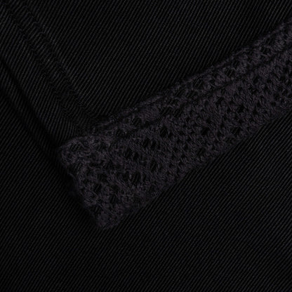 Knitted Panel Shorts - Black
