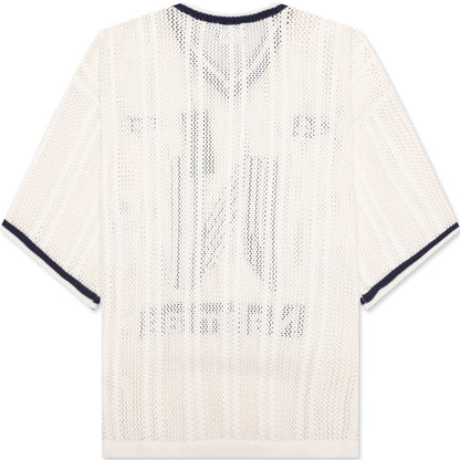 Knitted Tech 'N' Football Shirt - Ivory