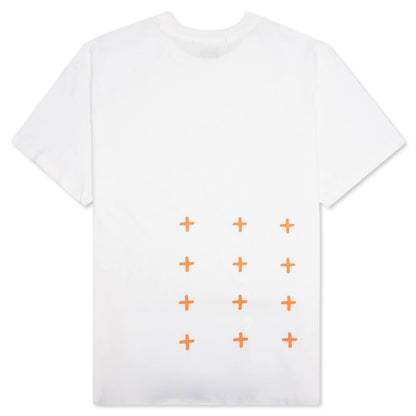 4 x 4 Biggie S/S Tee - White/Orange