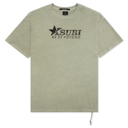 Hi Fi Biggie S/S Tee - Faded Khaki