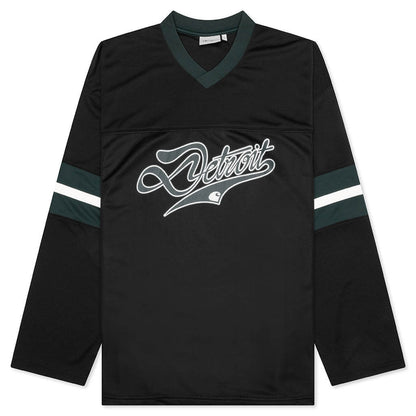 L/S Detroit Mesh T-Shirt - Black/Conifer/Wax