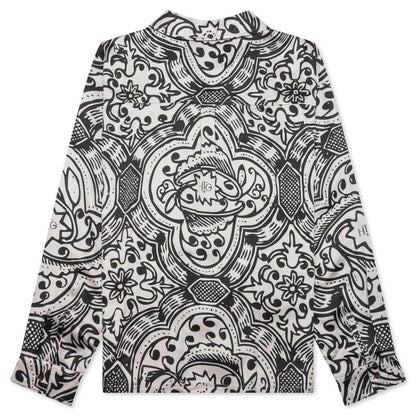 L/S Printed Woven - Black