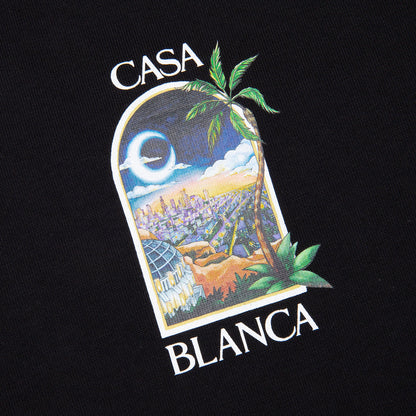 LA Night Printed T-Shirt - Black