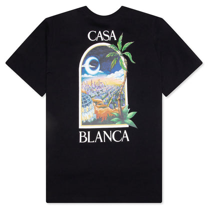 LA Night Printed T-Shirt - Black