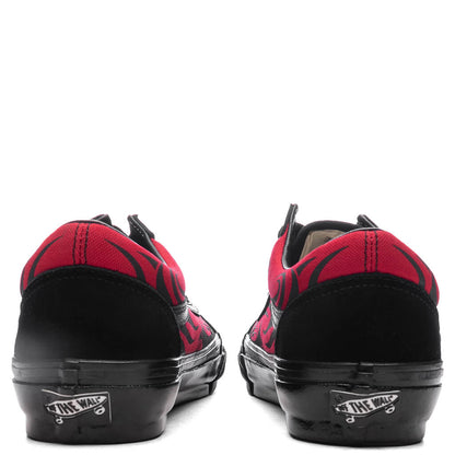 Premium Old Skool Y2K Flame - Black/Red