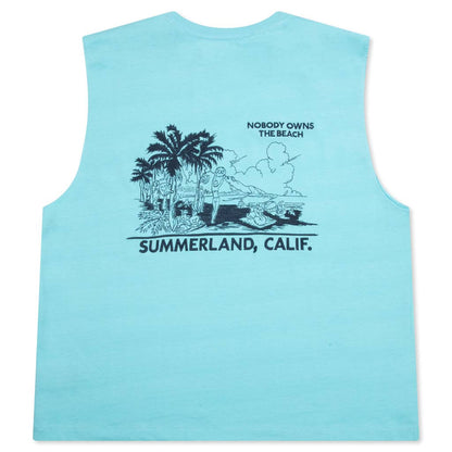 Landscape Muscle T-Shirt - Faded Marine Blue