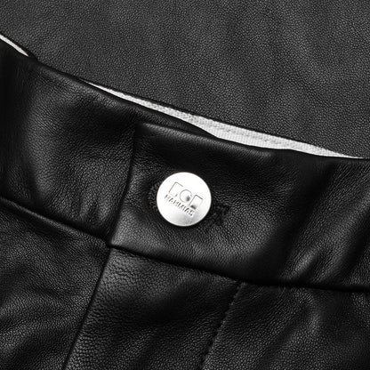 Leather Worker Pant - Black