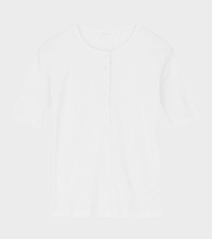 Liv Henley Tee Optic White