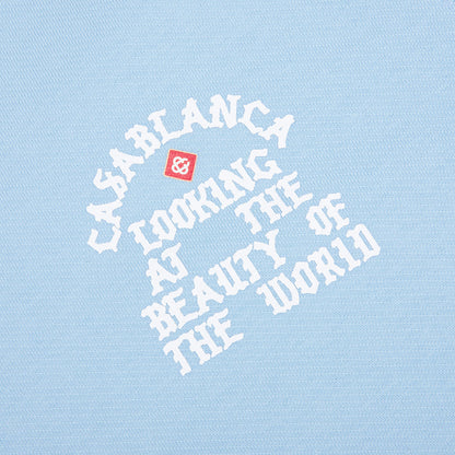 Looking at the Beauty of the World Sweatshirt - Pale Blue