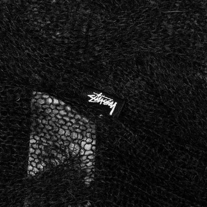Loose Knit Cross Cable - Black