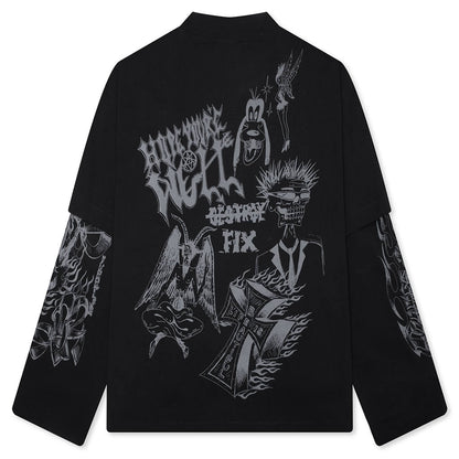 Loud Noises Long Sleeve Tee - Black