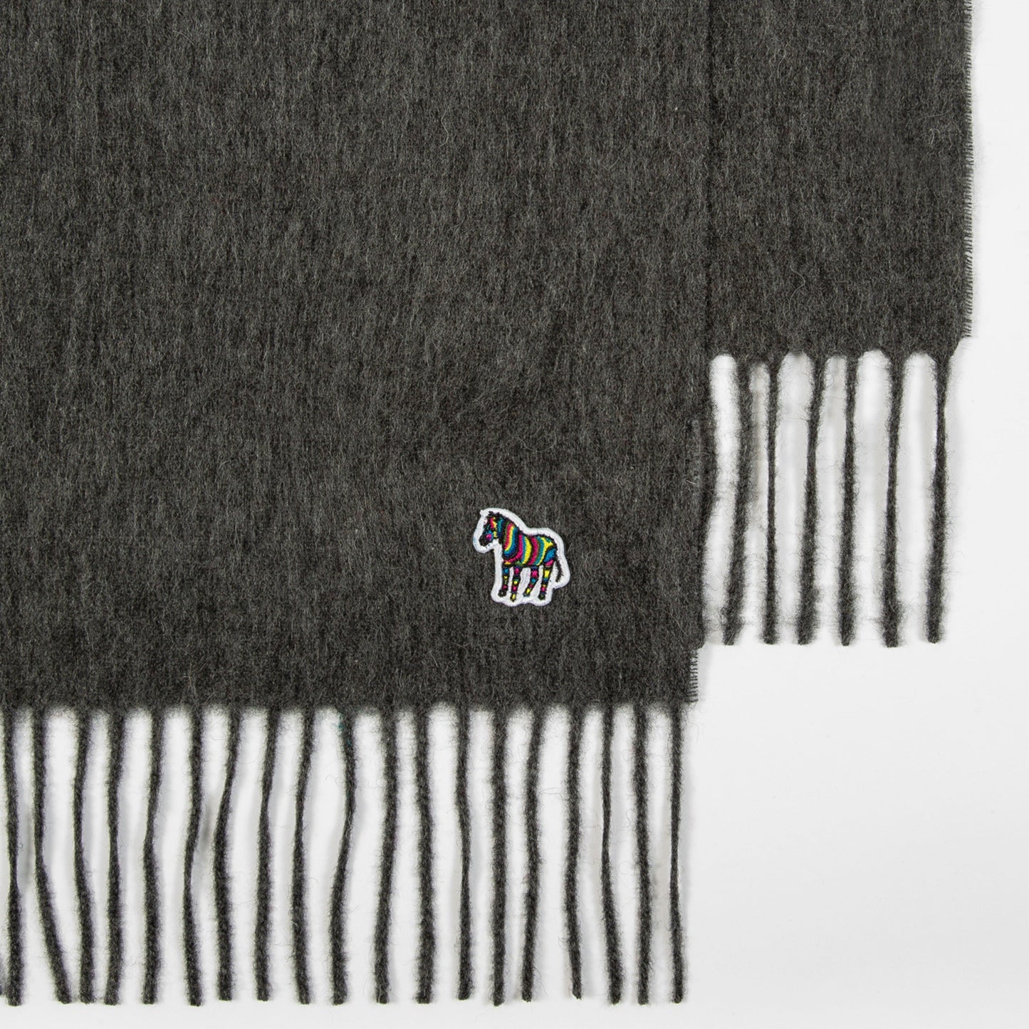 Paul Smith Grey Lambswool Scarf
