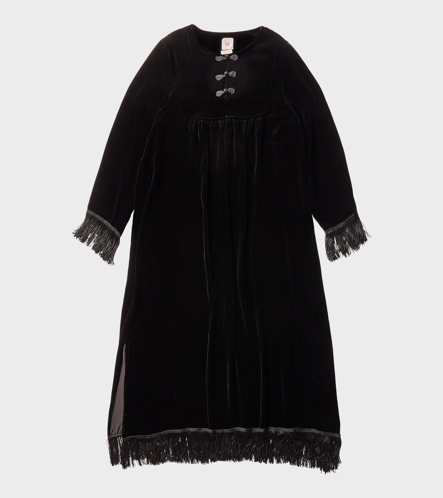Carmen L/S Long Dress Black