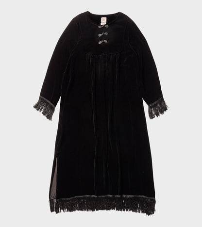 Carmen L/S Long Dress Black