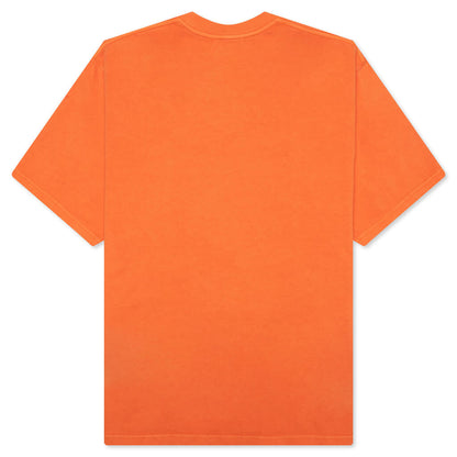 Mad College Garment Dyed Relaxed Fit Tee - Orange
