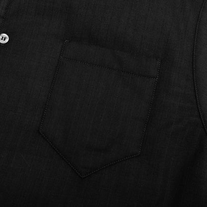 Pocket Button Down Shirt - Black
