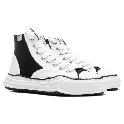 Peterson High OG Sole Rubber Painted Canvas Sneaker - Black/White