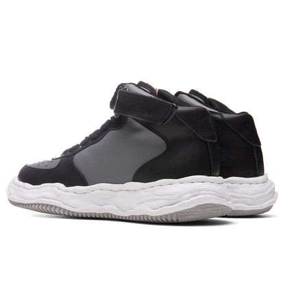 Wayne High OG Sole Leather Sneaker - Black/Grey