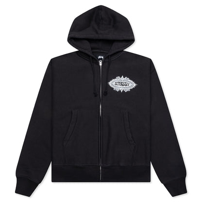 Mantra Zip Hoodie - Black