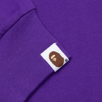 Marbling Camo Ape Head Relaxed Fit L/S Tee - Purple