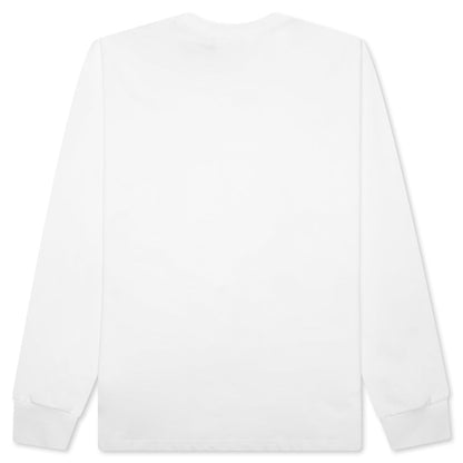 Marbling Camo Ape Head Relaxed Fit L/S Tee - White