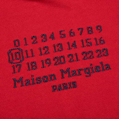 Number Sweater - Military Red