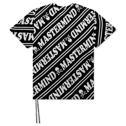 2 Color Velour T-Shirt - Black x White