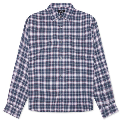 Matthew Plaid Shirt - Navy