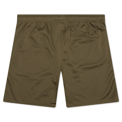 Mesh Basic Shorts - Olive