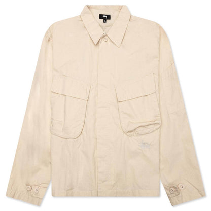 Military L/S Over Shirt - Bone