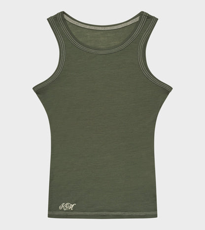 Milo Top Grey/Green Melange