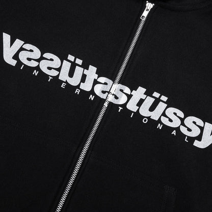 Mirror Zip Hoodie - Black