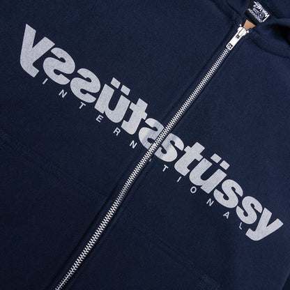 Mirror Zip Hoodie - Navy