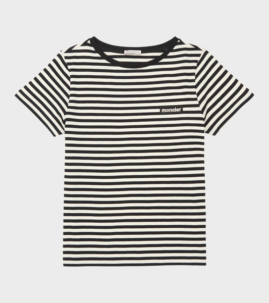 Striped Logo T-shirt Black/White