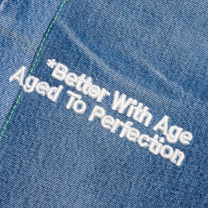 Monroe Triple-Wide Denim Repair Short - Indigo