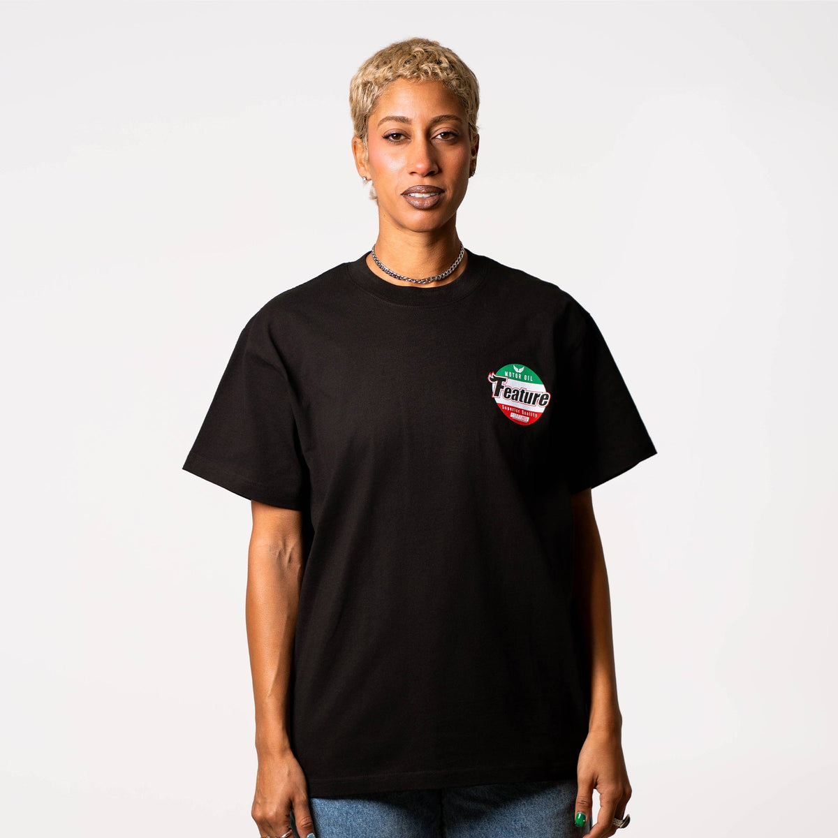 Motor Oil Tee - White