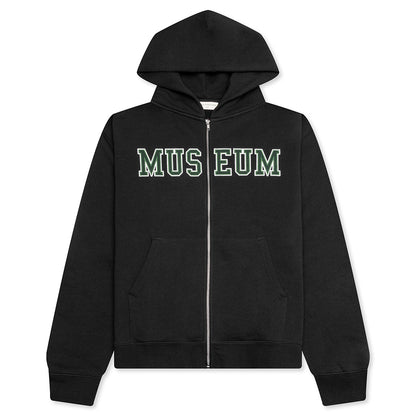 Museum Zip-Up Hoodie - Black