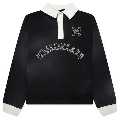 "N" L/S Polo - Black