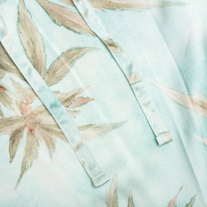 Hemp Leaves Silk Shorts - Hemp Print
