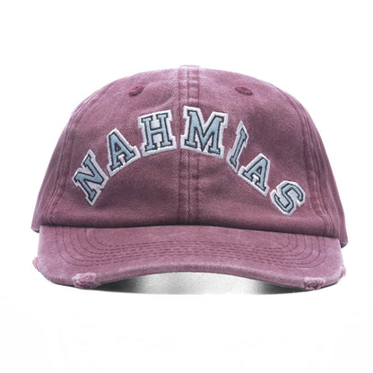 Nahmias Chenille Dad Cap - Burgundy