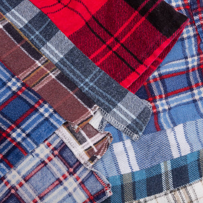 7 Cuts Flannel Shirt - Indigo/Red