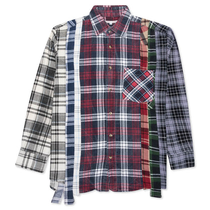 7 Cuts Shirt - Berry/Navy