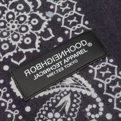 Bandana Chopped Hooded Sweatshirt - Black
